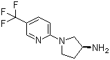 1-[5-(三氟甲基)-2-吡啶基]-(3R)-3-氨基吡咯烷分子结构 (CAS 202267-15-0)