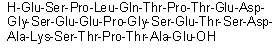 CAS # 2022956-54-1, L-alpha-Glutamyl-L-seryl-L-prolyl-L-leucyl-L-glutaminyl-L-threonyl-L-prolyl-L-threonyl-L-alpha-glutamyl-L-alpha-aspartylglycyl-L-seryl-L-alpha-glutamyl-L-alpha-glutamyl-L-prolylglycyl-L-seryl-L-alpha-glutamyl-L-threonyl-L-seryl-L-alpha-aspartyl-L-alanyl-L-lysyl-L-seryl-L-threonyl-L-prolyl-L-threonyl-L-alanyl-L-glutamic acid