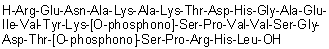 L-精氨酰-L-alpha-谷氨酰-L-天冬氨酰胺酰-L-丙氨酰-L-赖氨酰-L-丙氨酰-L-赖氨酰-L-苏氨酰-L-alpha-天冬氨酰-L-组氨酰甘氨酰-L-丙氨酰-L-alpha-谷氨酰-L-异亮氨酰-L-缬氨酰-L-酪氨酰-L-赖氨酰-O-膦酰-L-丝氨酰-L-脯氨酰-L-缬氨酰-L-缬氨酰-L-丝氨酰甘氨酰-L-alpha-天冬氨酰-L-苏氨酰-O-膦酰-L-丝氨酰-L-脯氨酰-L-精氨酰-L-组氨酰-L-亮氨酸分子结构 (CAS 2022956-60-9)