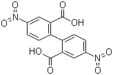 structure of CAS# 20246-81-5, 4,4'-二硝基-1,1'-联苯-2,2'-二羧酸
