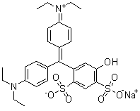 structure of CAS# 20262-76-4, C.I. Acid Blue 3 monosodium salt