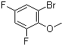 2-溴-4,6-二氟苯甲醚分子结构 (CAS 202865-59-6)