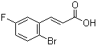 3-(2-溴-5-氟苯基)-2-丙烯酸分子结构 (CAS 202865-70-1)