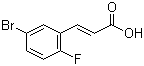 structure of CAS# 202865-71-2, 5-溴-2-氟肉桂酸