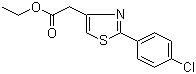 2-(4-氯苯基)噻唑-4-乙酸乙酯分子结构 (CAS 20287-70-1)