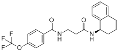 structure of CAS# 2029049-79-2, N-[3-氧代-3-[[(1R)-1,2,3,4-四氢-1-萘基]氨基]丙基]-4-(三氟甲氧基)-苯甲酰胺