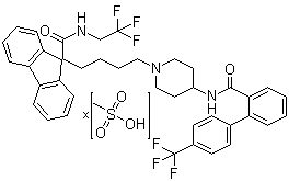 CAS # 202914-84-9, Lomitapide mesylate, BMS 201038 methanesulfonic acid salt, BMS 201038-04