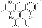 (alphaR,4R)-4-(4-氟-2-羟基苯基)-alpha-甲基-2,6-双(1-甲基乙基)-5-丙基-3-吡啶甲醇分子结构 (CAS 202917-17-7)