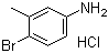 4-溴-3-甲基苯胺盐酸盐分子结构 (CAS 202925-03-9)