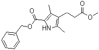 structure of CAS# 20303-31-5, 5-[(苄氧基)羰基]-2,4-二甲基吡咯-3-丙酸甲酯