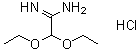 2,2-二乙氧基乙脒单盐酸盐分子结构 (CAS 203054-46-0)