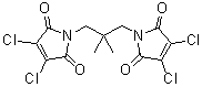 structure of CAS# 203115-63-3, 1,1'-(2,2-二甲基-1,3-丙烷二基)二[3,4-二氯-1H-吡咯-2,5-二酮]