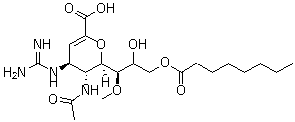 辛酸拉尼米韦分子结构 (CAS 203120-46-1)