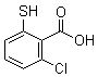 2-氯-6-巯基苯甲酸分子结构 (CAS 20324-51-0)