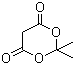 CAS # 2033-24-1, 2,2-Dimethyl-1,3-dioxane-4,6-dione, Malonic acid cyclic isopropylidene ester, Meldrum's acid