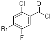 4-溴-2-氯-5-氟苯甲酰氯分子结构 (CAS 203302-93-6)