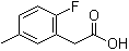 2-氟-5-甲基苯乙酸分子结构 (CAS 203314-27-6)
