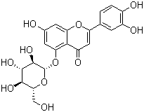 structure of CAS# 20344-46-1, Luteolin 5-glucoside