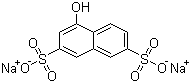 structure of CAS# 20349-39-7, 1-Naphthol-3,6-disulfonic acid disodium salt