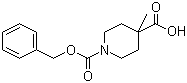 N-Cbz-4-甲基-4-哌啶甲酸分子结构 (CAS 203522-12-7)