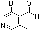 3-溴-5-甲基吡啶-4-甲醛分子结构 (CAS 203569-15-7)