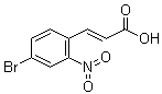 structure of CAS# 20357-30-6, 3-(4-溴-2-硝基苯基)-2-丙烯酸