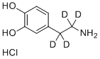多巴胺-d4盐酸盐分子结构 (CAS 203633-19-6)