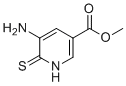 甲基5-氨基-6-巯基烟酸酯分子结构 (CAS 203661-13-6)