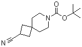structure of CAS# 203662-66-2, tert-Butyl 2-cyano-7-azaspiro[3.5]nonane-7-carboxylate