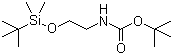 2-叔丁基二甲基硅氧基乙基氨基甲酸叔丁酯分子结构 (CAS 203738-69-6)