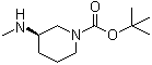 (R)-3-(甲基氨基)哌啶-1-羧酸叔丁酯分子结构 (CAS 203941-94-0)