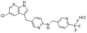 培西达替尼盐酸盐分子结构 (CAS 2040295-03-0)