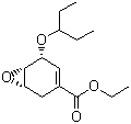structure of CAS# 204254-96-6, 5-(戊烷-3-基氧基)-7-氧杂双环[4.1.0]庚-3-烯-3-羧酸乙酯