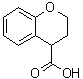 structure of CAS# 20426-80-6, 3,4-Dihydro-2H-1-benzopyran-4-carboxylic acid
