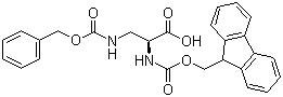 structure of CAS# 204316-36-9, N-芴甲氧羰基-N'-苄氧羰基-L-二氨基丙酸