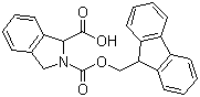N-芴甲氧羰基-2,3-二氢-1H-异吲哚-1-羧酸分子结构 (CAS 204320-59-2)