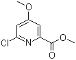 6-氯-4-甲氧基-2-吡啶羧酸甲酯分子结构 (CAS 204378-41-6)