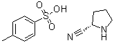 (2S)-2-吡咯烷甲腈对甲苯磺酸盐分子结构 (CAS 204387-54-2)
