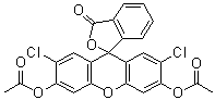 structure of CAS# 2044-85-1, 2',7'-二氯荧光素二乙酸酯