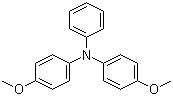 4,4'-二甲氧基三苯胺分子结构 (CAS 20440-94-2)