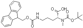 CAS # 2044710-03-2, N2-[(1,1-Dimethylethoxy)carbonyl]-N5-[(9H-fluoren-9-ylmethoxy)carbonyl]-N2-methyl-D-ornithine