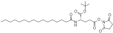 Palm-glu(nhs)-otbu分子结构 (CAS 204521-63-1)