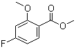 2-甲氧基-4-氟苯甲酸甲酯分子结构 (CAS 204707-42-6)