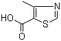 structure of CAS# 20485-41-0, 4-甲基噻唑-5-甲酸
