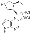 8-((3R,4S)-4-乙基吡咯烷-3-基)-3H-咪唑并[1,2-a]吡咯并[2,3-e]吡嗪二盐酸盐分子结构 (CAS 2050038-84-9)