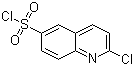 2-氯喹啉-6-磺酰氯分子结构 (CAS 205055-71-6)