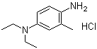 structure of CAS# 2051-79-8, 4-(N,N-Diethyl)-2-methyl-p-phenylenediamine monohydrochloride