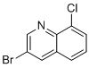 structure of CAS# 205111-94-0, 3-溴-8-氯喹啉