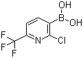 2-三氟甲基-6-氯-5-吡啶硼酸分子结构 (CAS 205240-63-7)