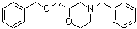 structure of CAS# 205242-66-6, (S)-2-[(Phenylmethoxy)methyl]-4-(phenylmethyl)morpholine